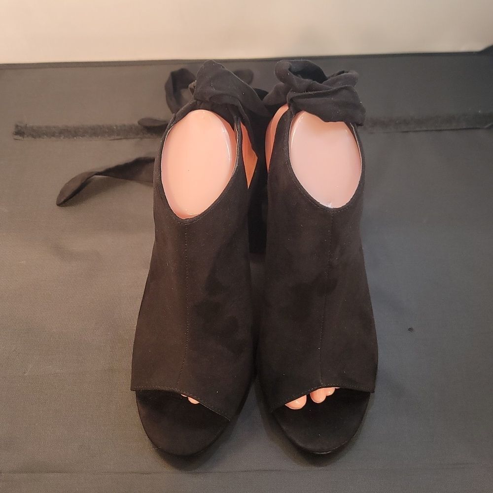 Brand New Justbaf Block-Heel Width Open-Toe Lace-… - image 3